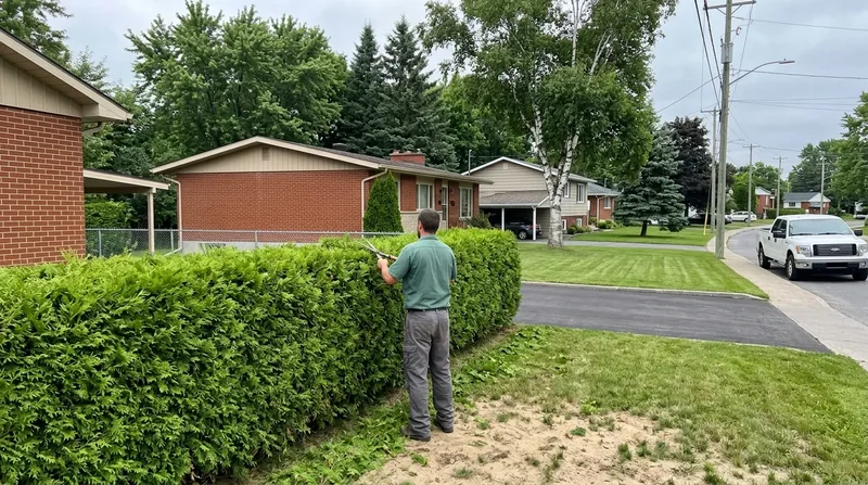 Taille de haie de cèdres Trois-Rivières